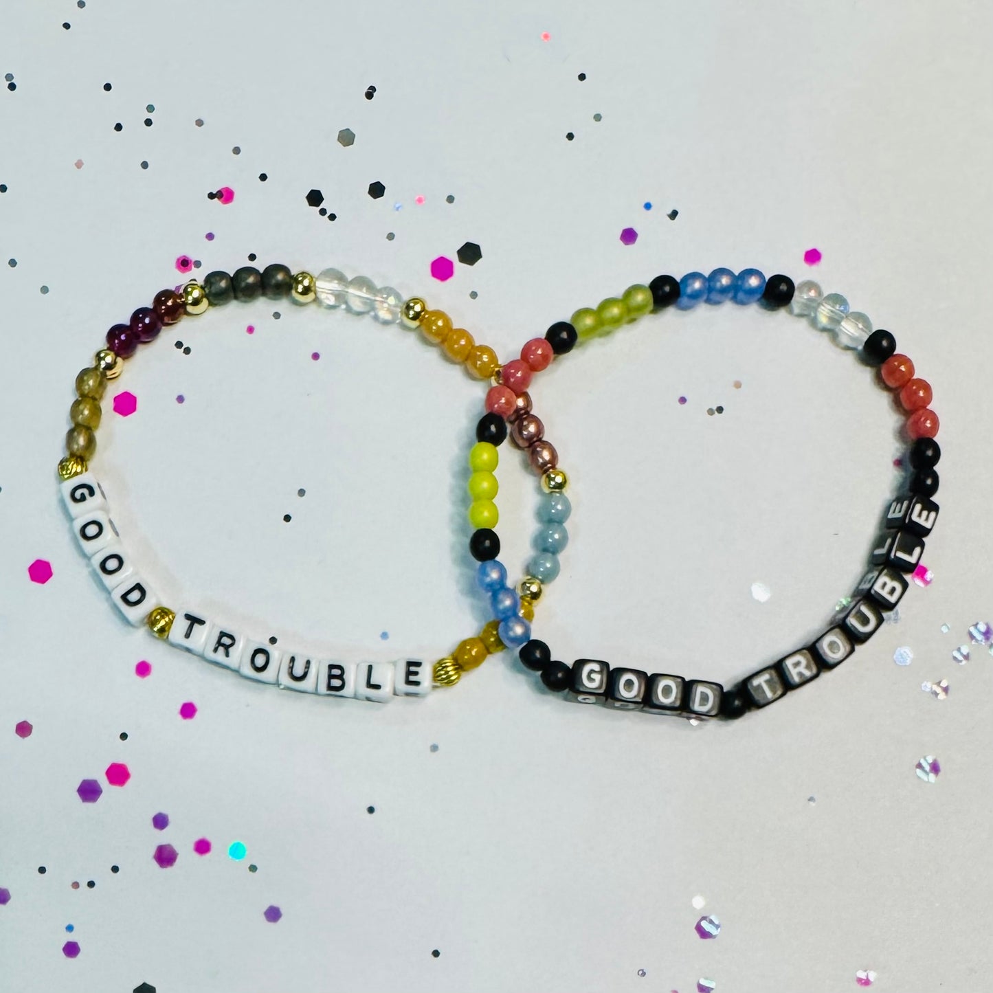 Good Trouble (black/white letters)