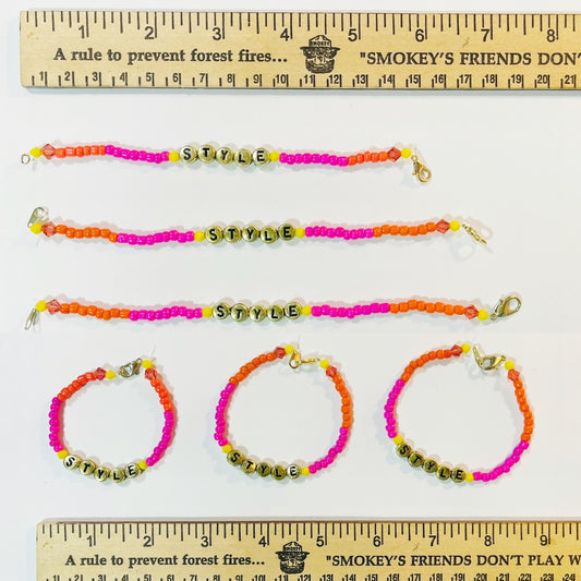 'Ardi' | Palestinian Flag | Single strand beaded friendship bracelet