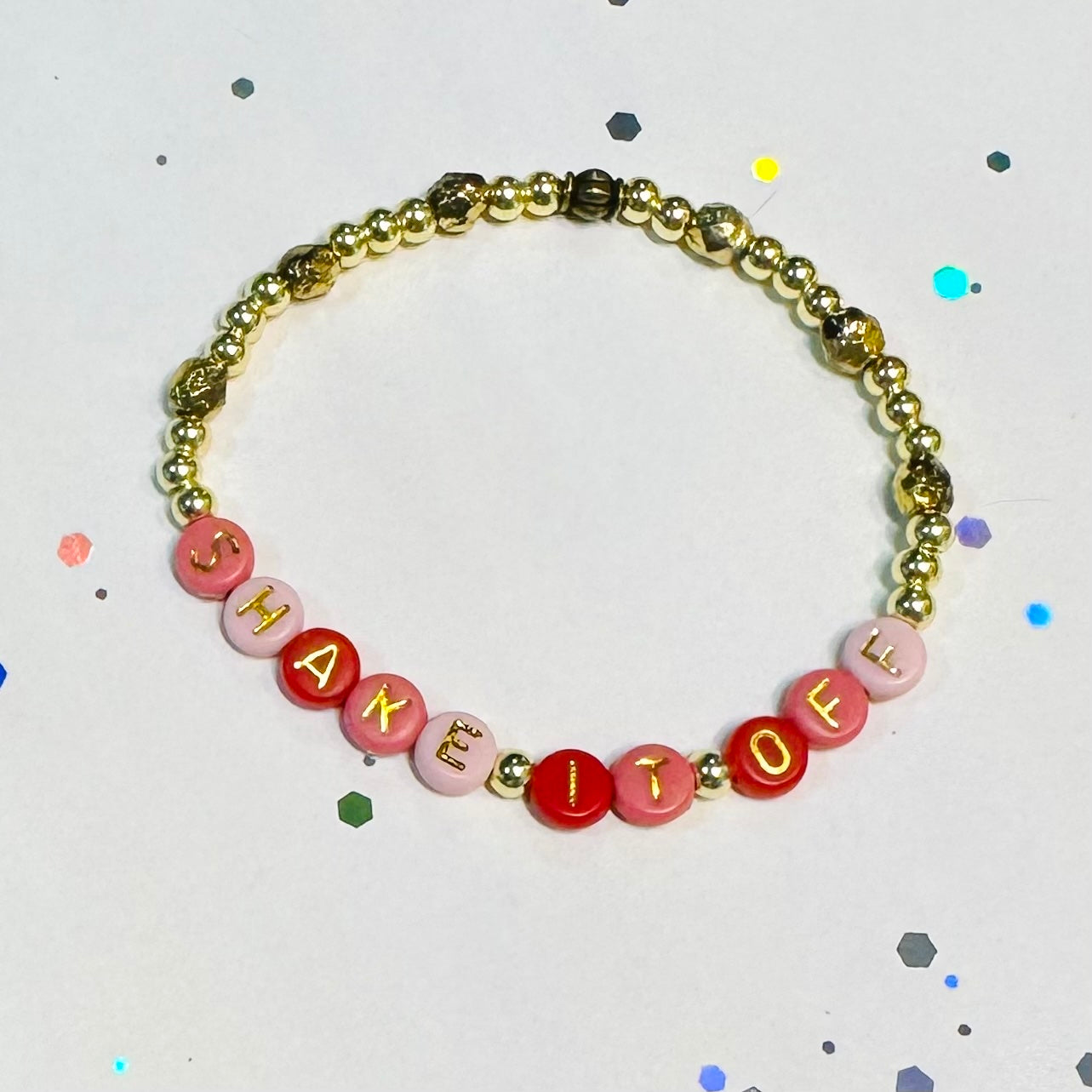 Shake It Off (red/pink/gold)