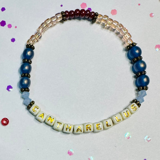 Cantharellus (chanterelle) (cream/gold letters)