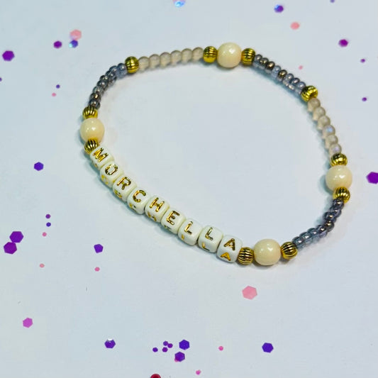 Morchella (morel) (cream/gold letters)
