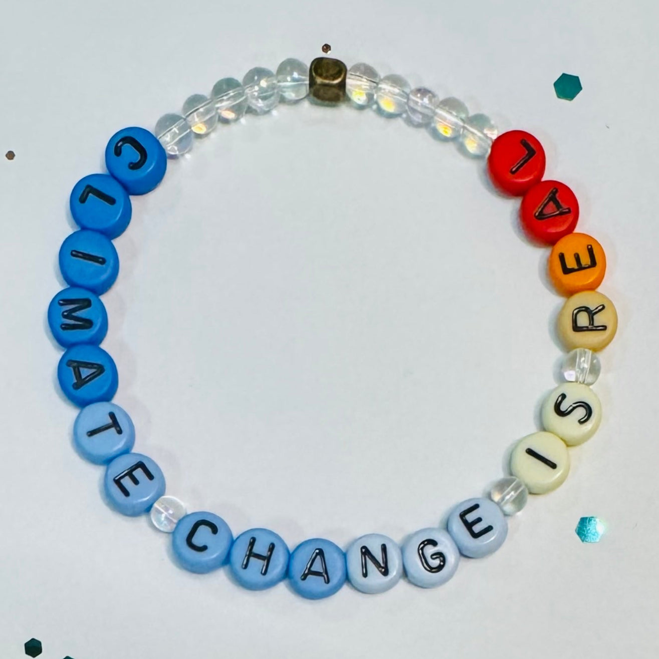 Climate Change Is Real (blue-to-red ombre)