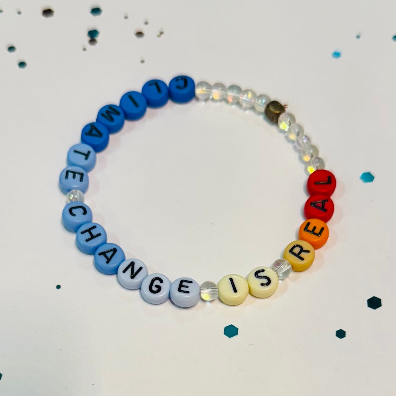 Climate Change Is Real (blue-to-red ombre)