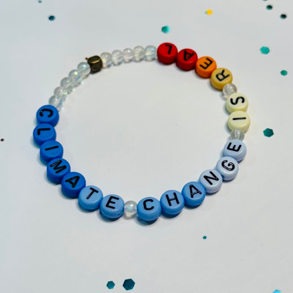 Climate Change Is Real (blue-to-red ombre)